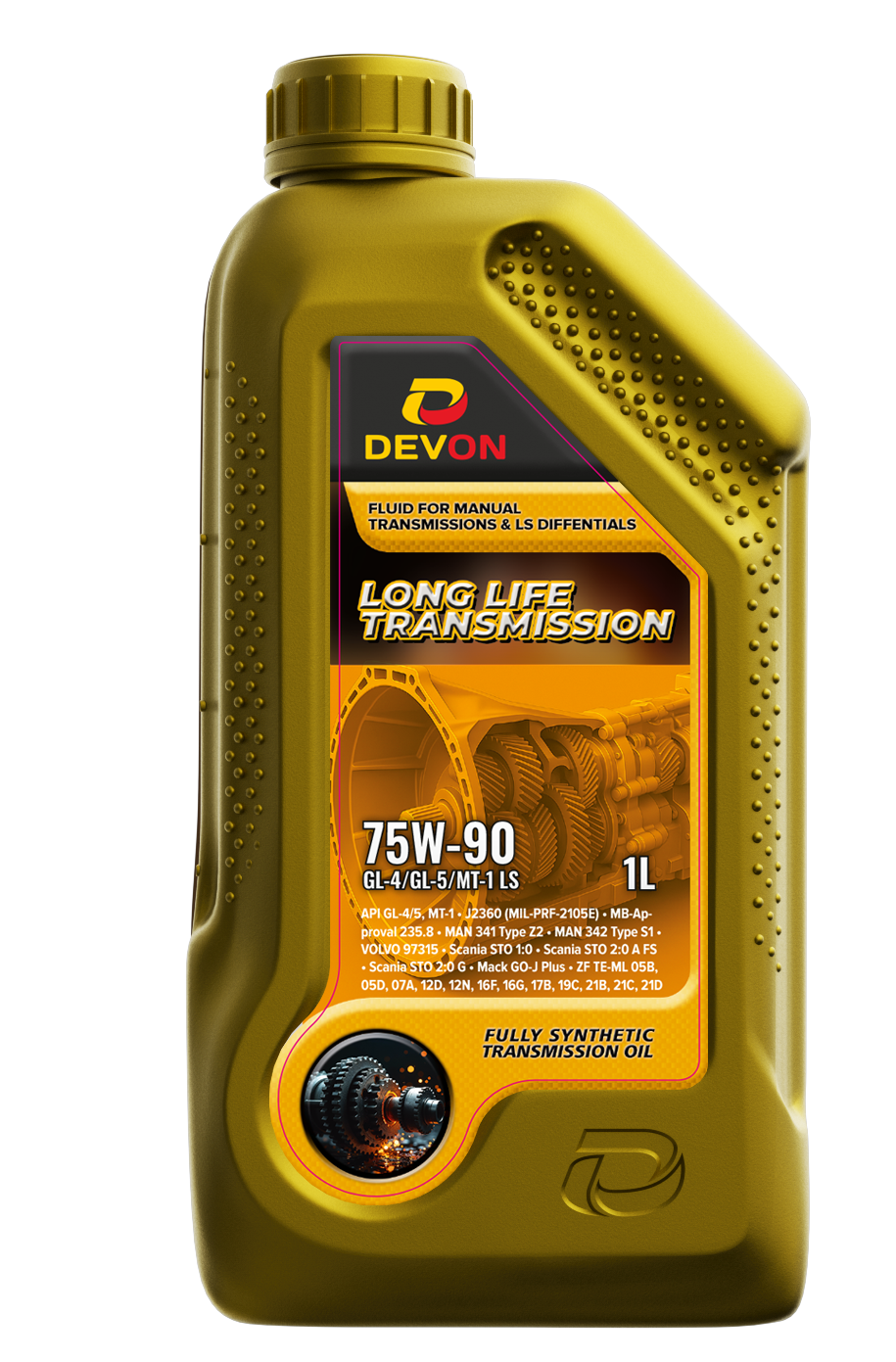 Devon Long Life Transmission SAE 75W-90 GL-4/GL-5/MT-1 LS